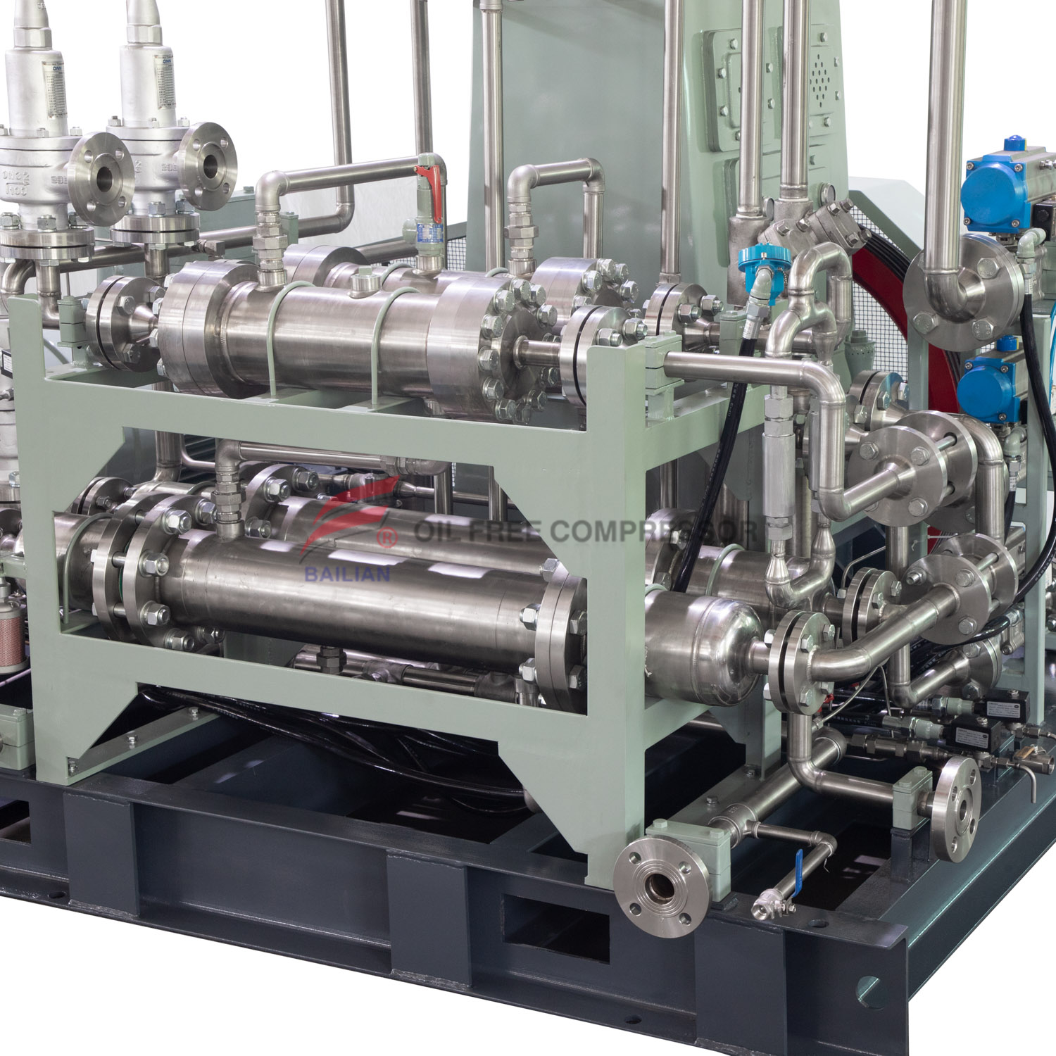 Compresor de CO2 de tipo de trineo vertical de pistón recíproco CO2 CO2 ZW-600/6-40