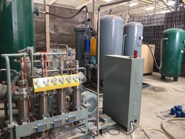 estaci&oacute;n de llenado de gas nitr&oacute;geno