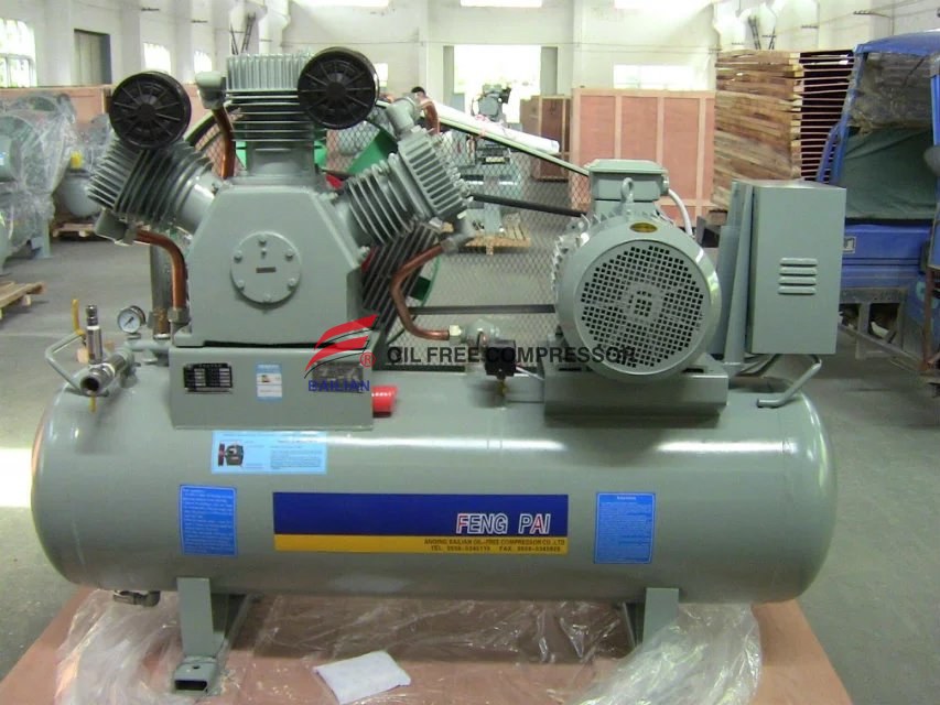 Fabricante eléctrico del compresor de aire sin aceite de 2 etapas en China