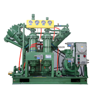 Compresor de hidrógeno libre de aceite de baja presión 15NM3 9bar